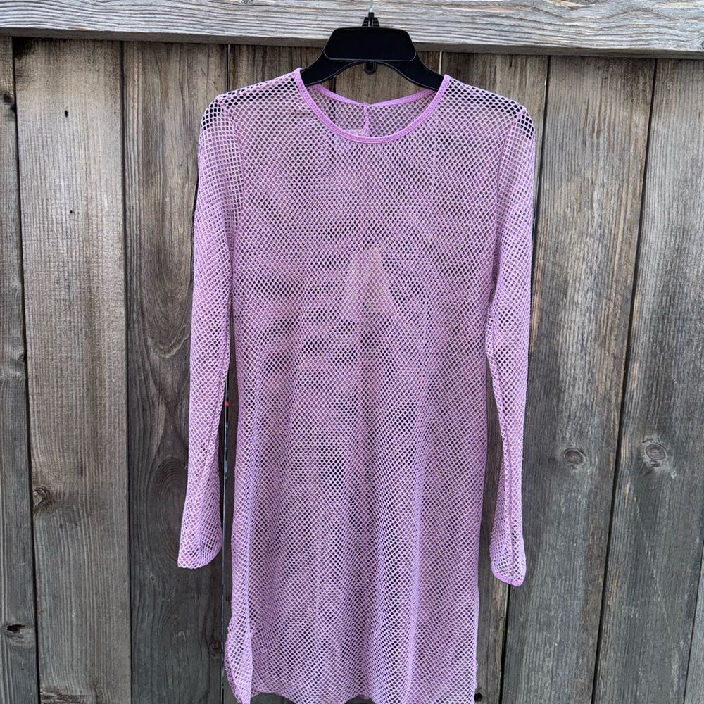 BECCA Sheer Beach Cover Ups Malva Size Large - Picture 6 of 8